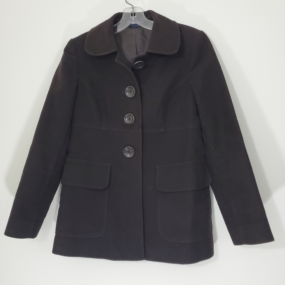 Gap Brown Button Front Jacket, Size Xs - image 7